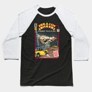 Jurassic Chickens Baseball T-Shirt